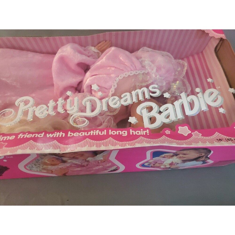 1995 Pretty Dreams Bedtime Barbie Doll Sealed Original Box - Picture 2 of 11